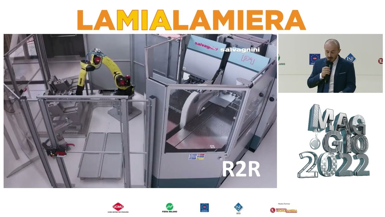 SALVAGNINI (speech 1) si presenta nell'arena LAMIALAMIERA di LAMIERA 2022 (fieramilano, maggio 2022)