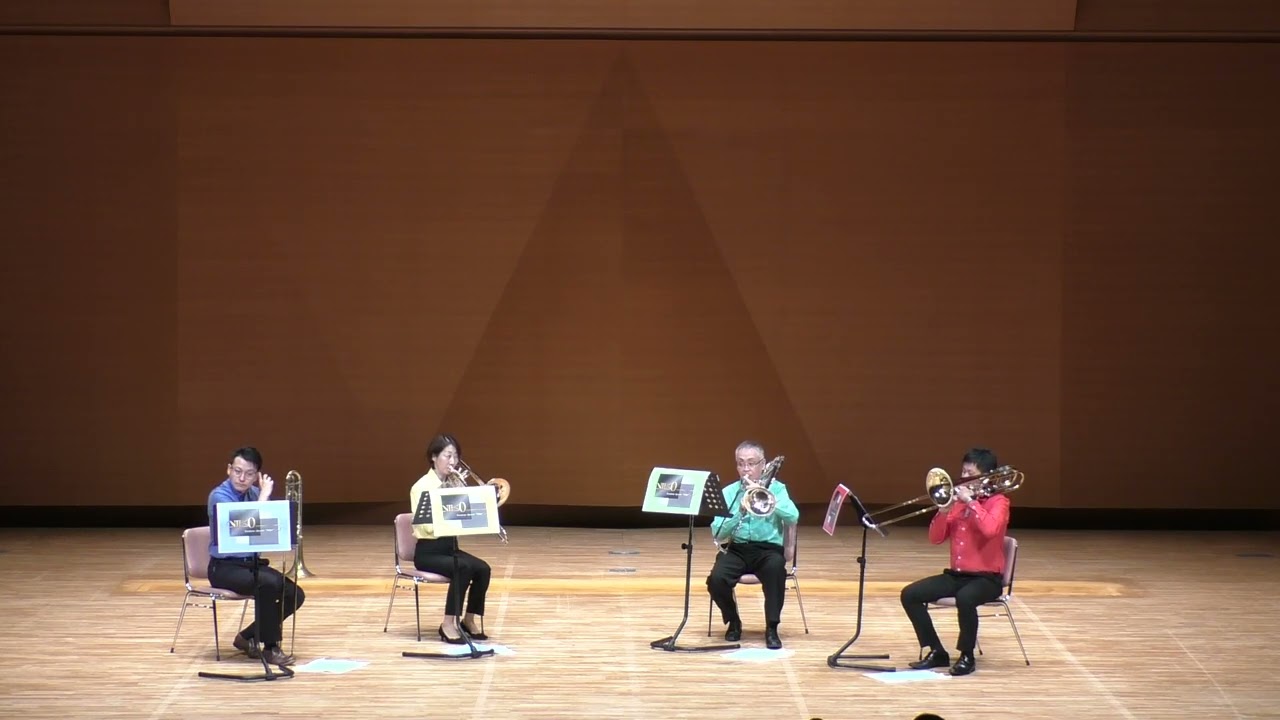 ⑥♪Tokyo Triptych　作曲：Pスパーク　演奏/Trombone Quartet NIKO（トロンボーン四重奏）
