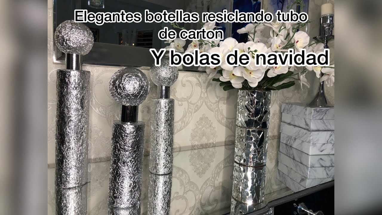 ELEGANTES BOTELLAS DE TUBO DE CARTÓN Y PAPEL ALUMINIO TOTALMENTE RESICLADOS