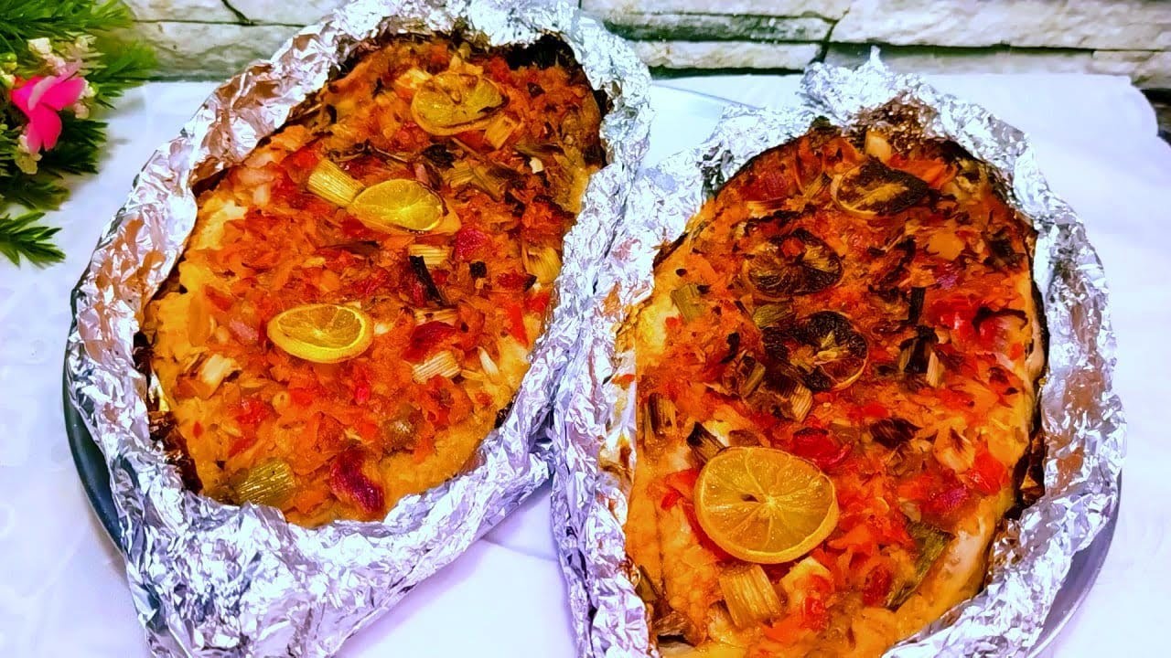 أسهل طريقة لعمل السمك البوري السنجارى فى الفرن بأطعم و ألذ تتبيله 😋👌