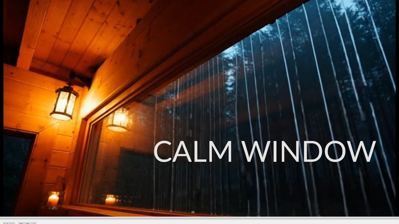 Apartment Window Rain at Night 🌧️  Rain Sounds for Deep Sleep