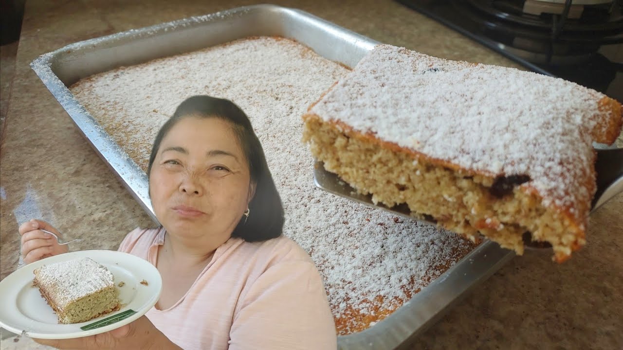 Fiz um bolo de am&ecirc;ndoas sem trigo sem gl&uacute;ten