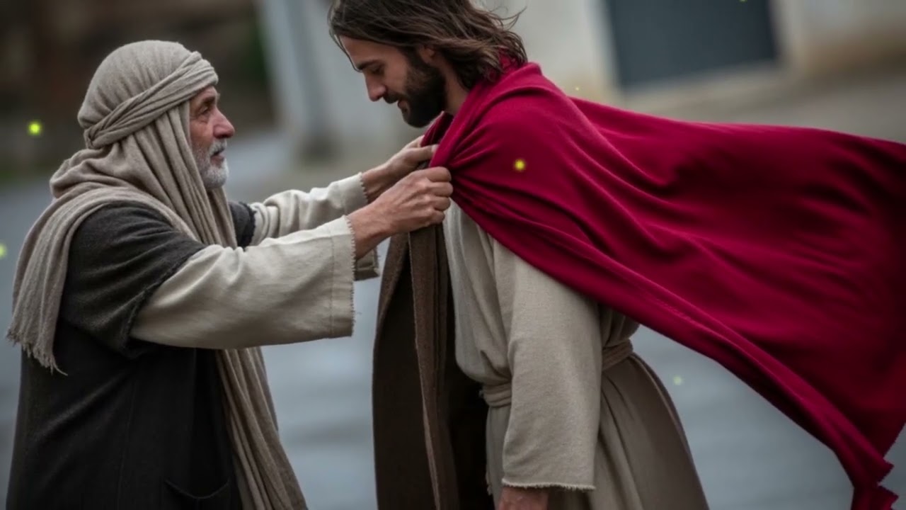 UN ANCIANO POBRE RESCATÓ A UN DESCONOCIDO CON FRÍO EN LA CALLE… ERA JESÚS