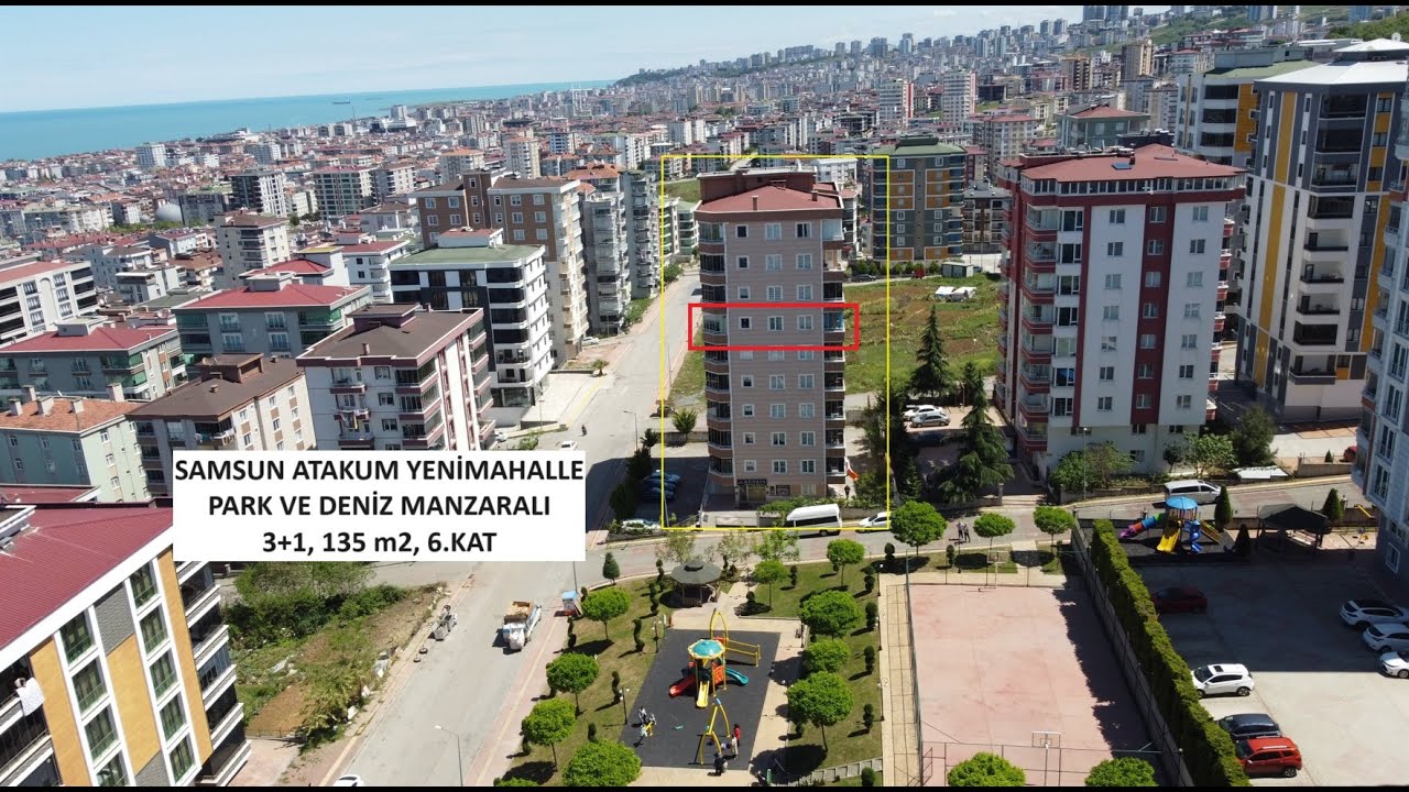 SAMSUN ATAKUM DENİZ VE PARK MANZARALI SATILIK DAİRE