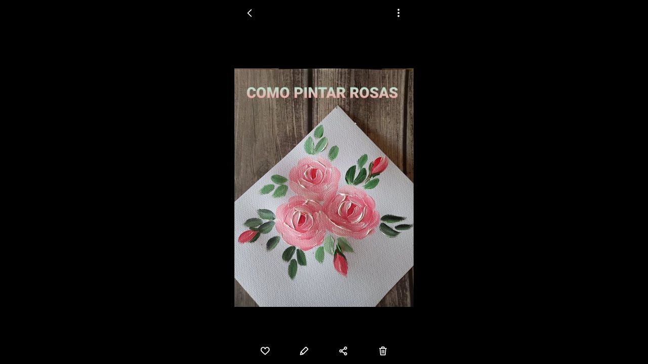 COMO PINTAR ROSAS CON ACRILICO DE FORMA SENCILLA!
