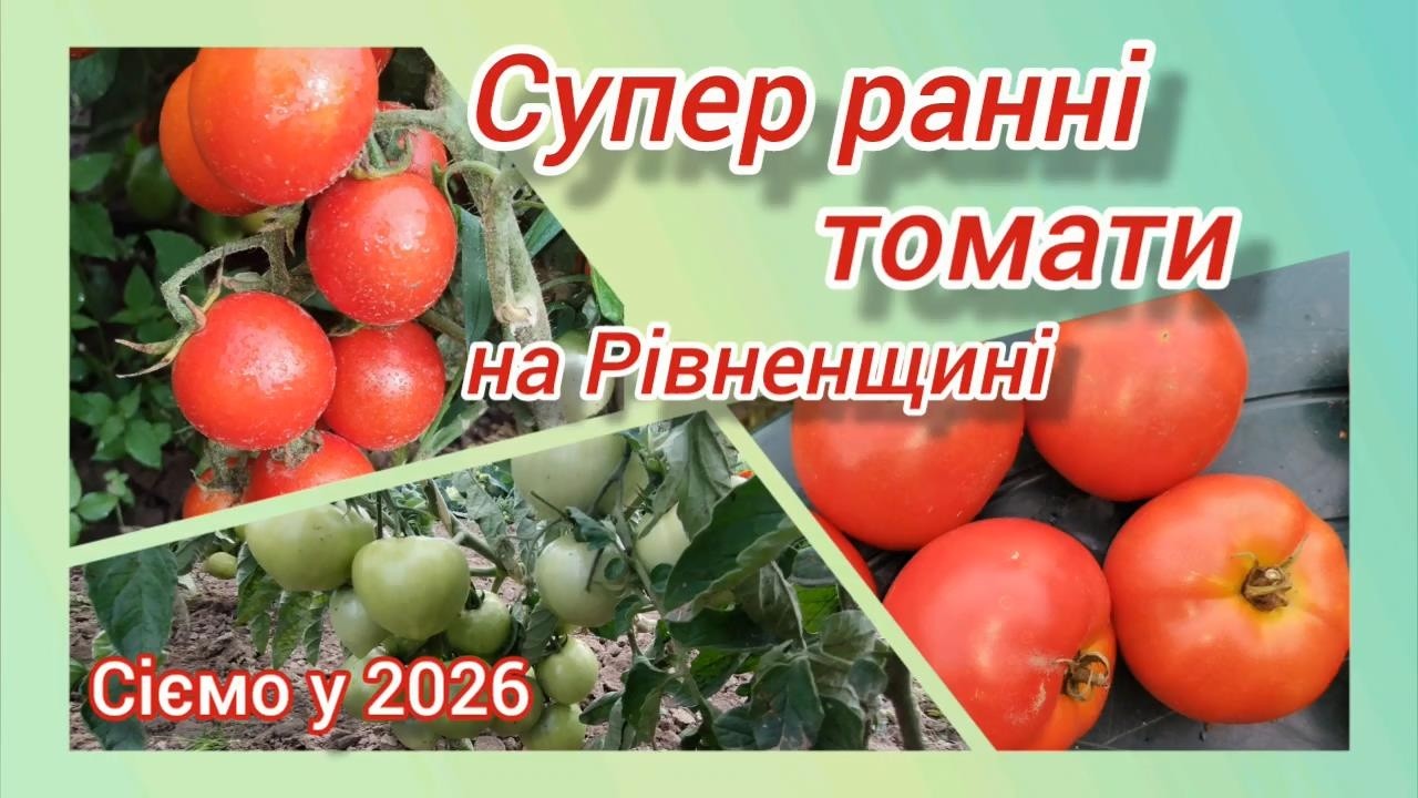 Супер ранні томати, які добре плодоносять на Рівненщині @vsiogo_potroshku_u_seli