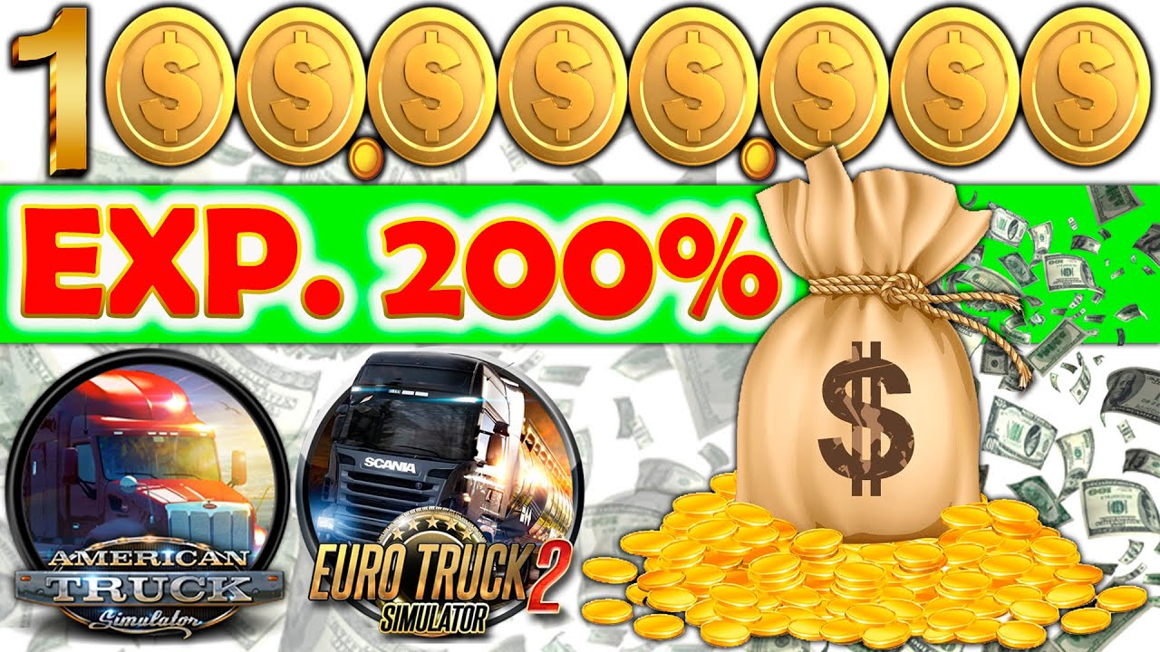 1.55 DINERO y EXPERIENCIA al 100% en American Truck Simulator y ETS2