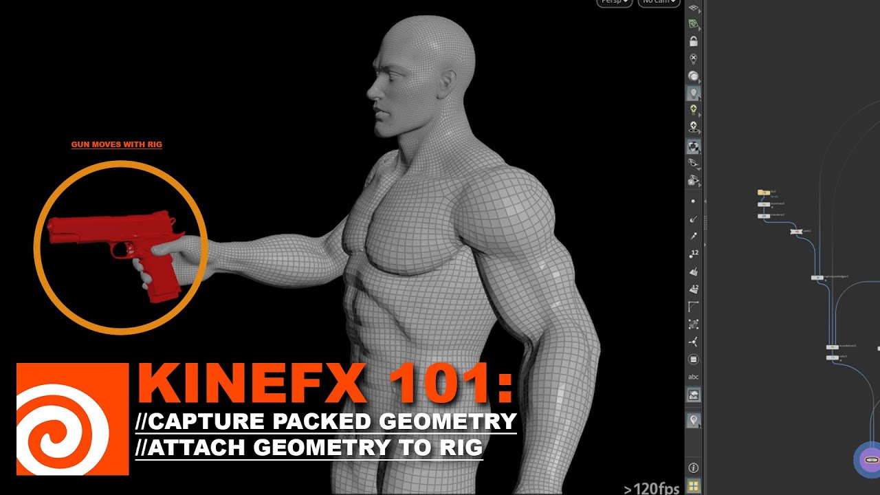 Houdini KineFX 101: Attach Object To Rig // Capture Packed Geometry