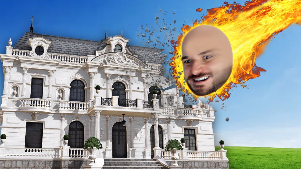 EU DESTRUÍ UMA MANSÃO DE R$ 500 MILHÕES COM UM METEORO!