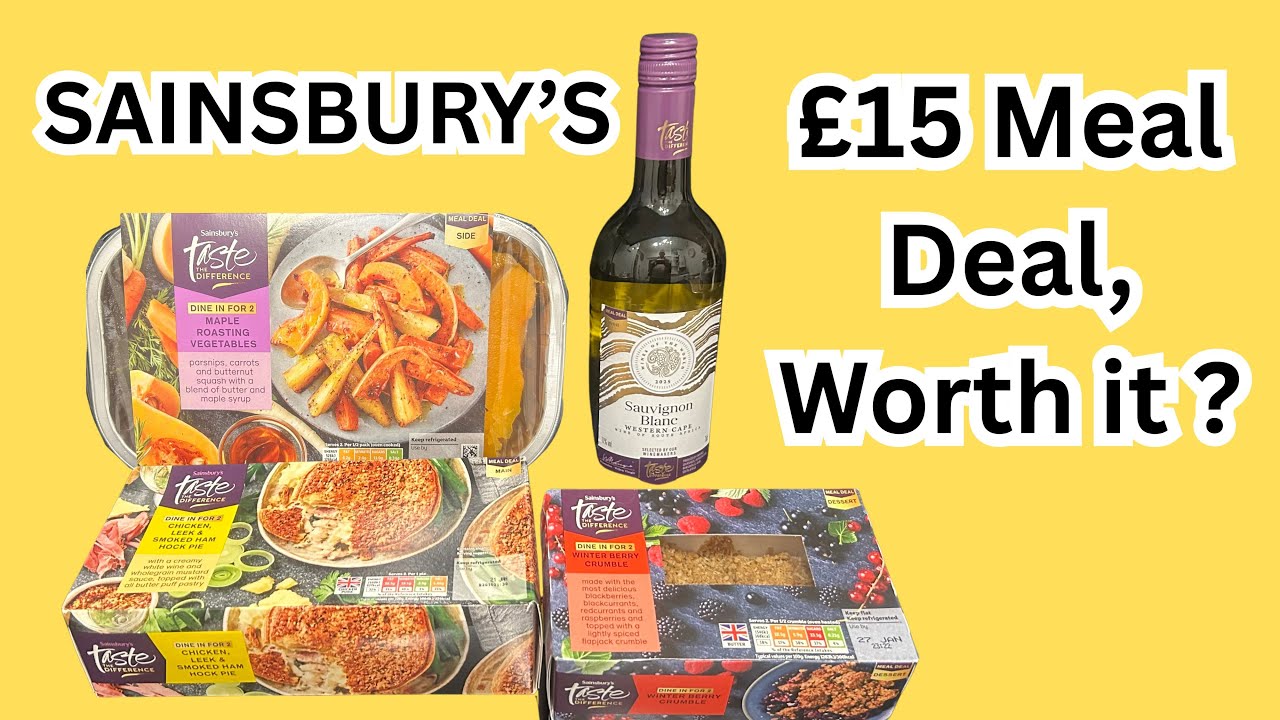Стоит ли покупать комплексный обед за 15 фунтов в Sainsbury's?