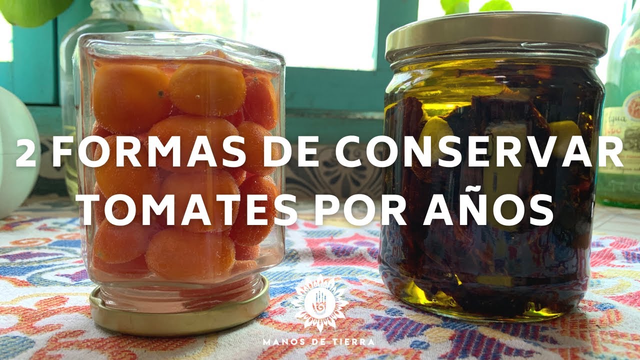 Como Conservar Tomates Por Mucho Tiempo 🍅 / conserva de jitomate