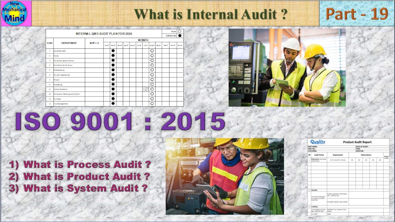 ISO 9001 2015 - Part-19 | What is Process, Product, System audit | in tamil | New mechanical mind