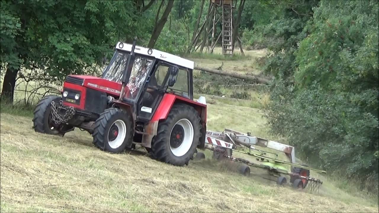 Zeas Březná - shrnování a sběr sena
