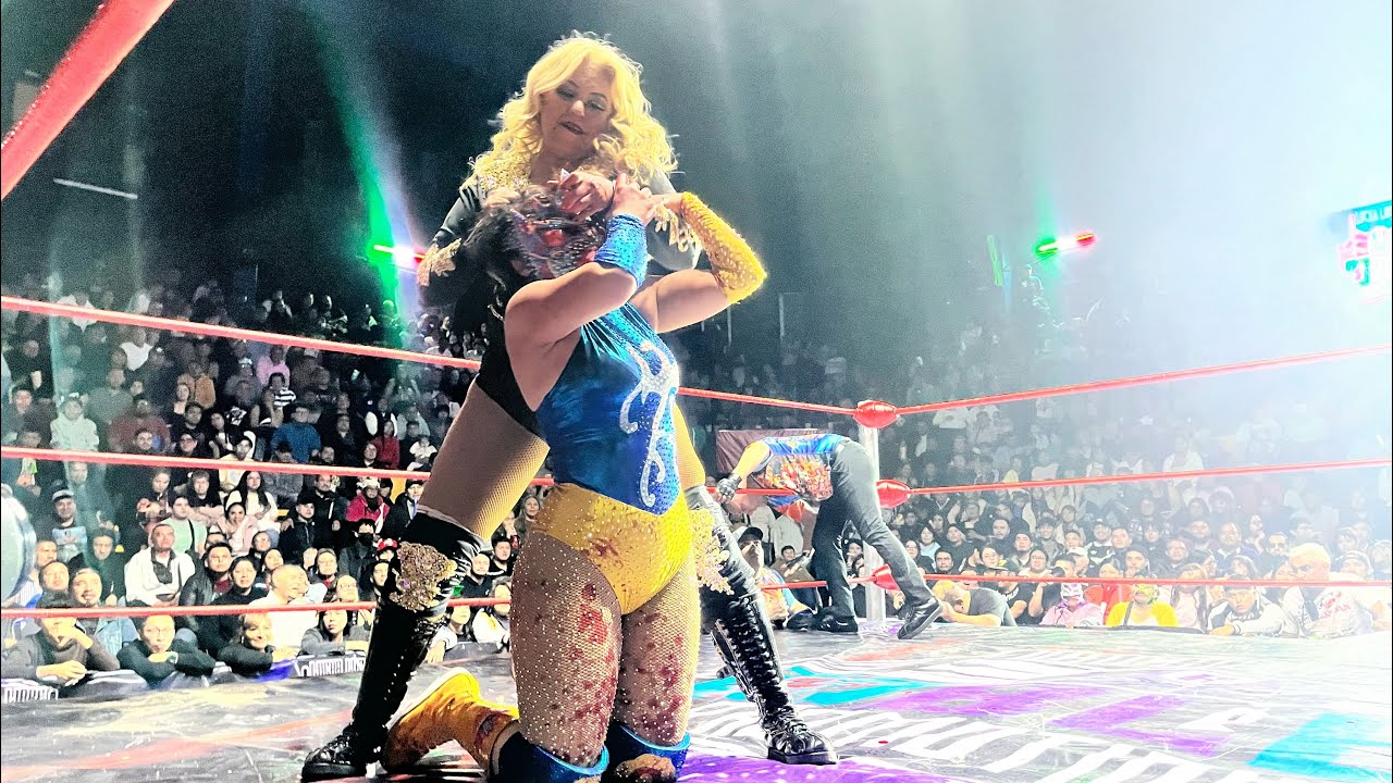 Máscara contra cabellera Aero Queen Vs Tiffany en la Arena Neza con Robles Promotions