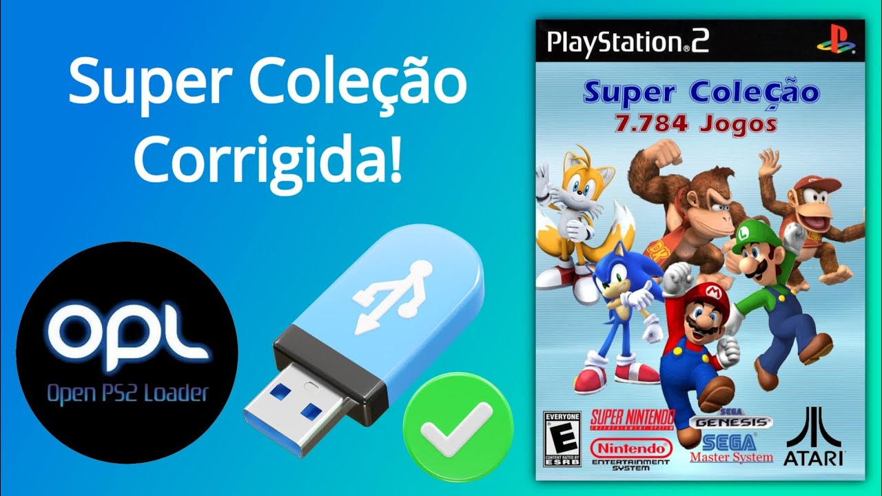 EU CRIEI A SUPER COLE&Ccedil;&Atilde;O PARA RODAR VIA USB NO PS2 ✅