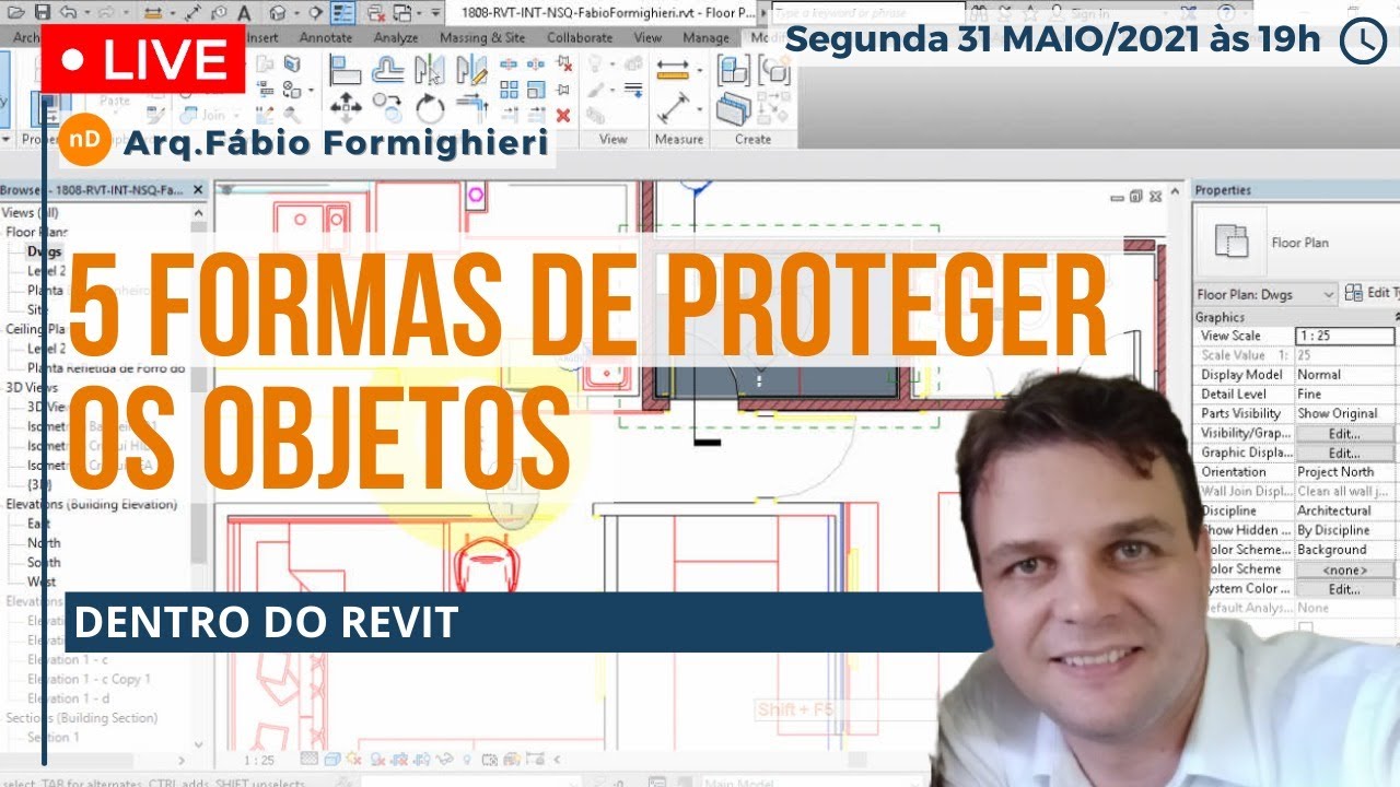 5 formas de bloquear os objetos no Revit