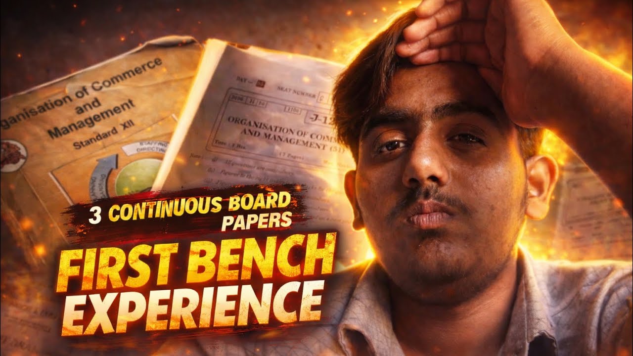 3 Days, 3 Board Papers… और FIRST Number Seat! 😱 क्या हाल हुआ मेरा? #boardexam #paper #12th#vlog 
