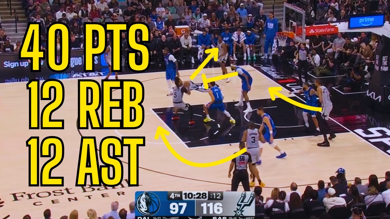 Breaking Down The Stephon Castle Game vs Mavericks... | Spurs vs Mavericks Film Analysis |