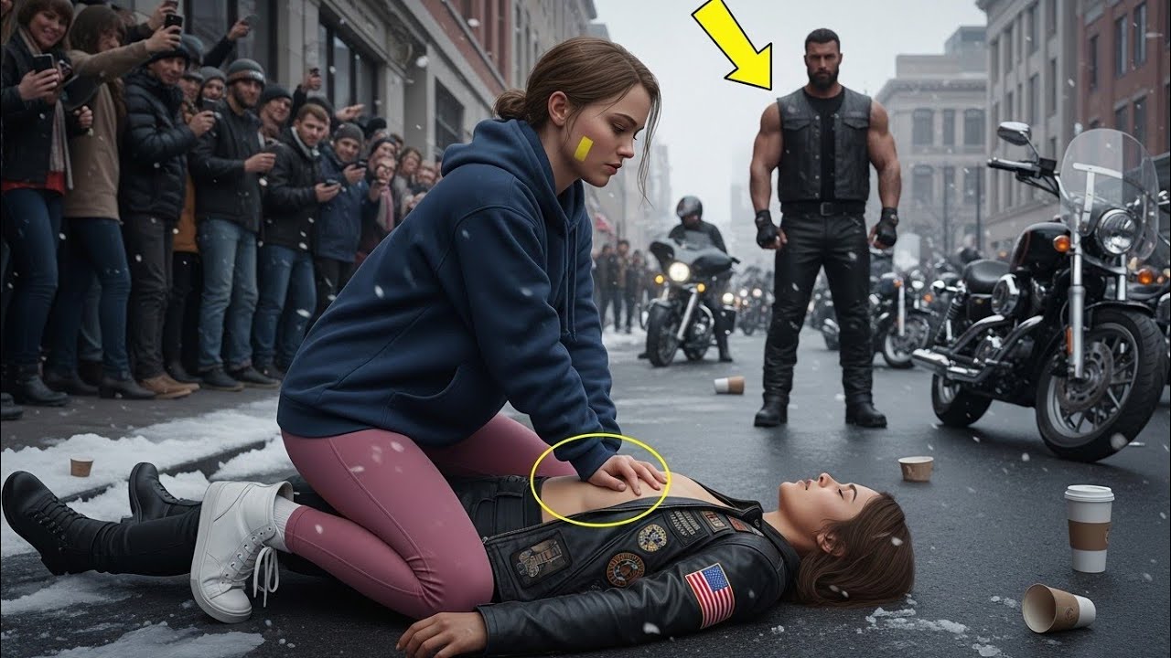 Homeless Girl Froze When Biker's Daughter Stopped Breathing, What 180 Hells Angels Did Next...