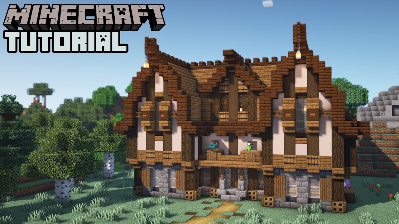 Minecraft - Medieval School Tutorial (How to Build)