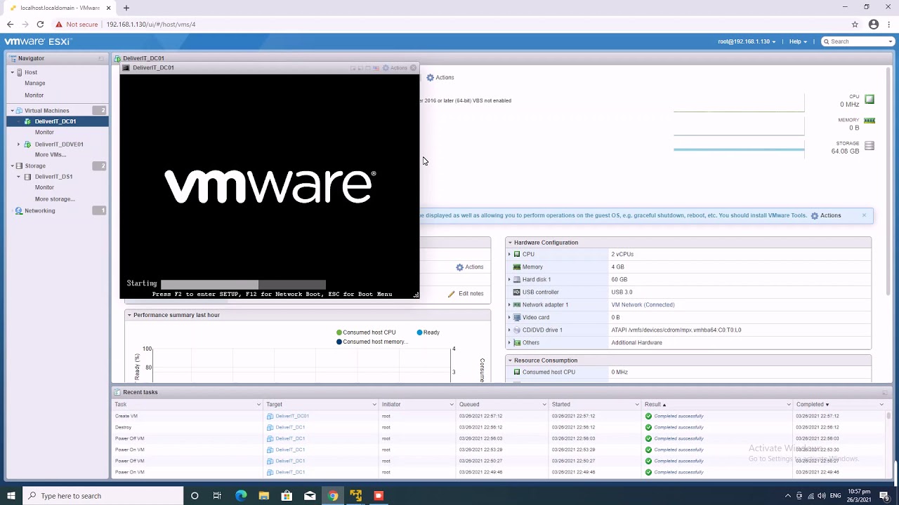 Windows 2016 Server boot failing with error 