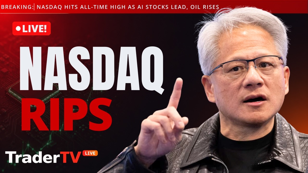 NASDAQ at Record All-Time High, S&P 500 Under Pressure as Oil Prices Rise | Stock Market Live