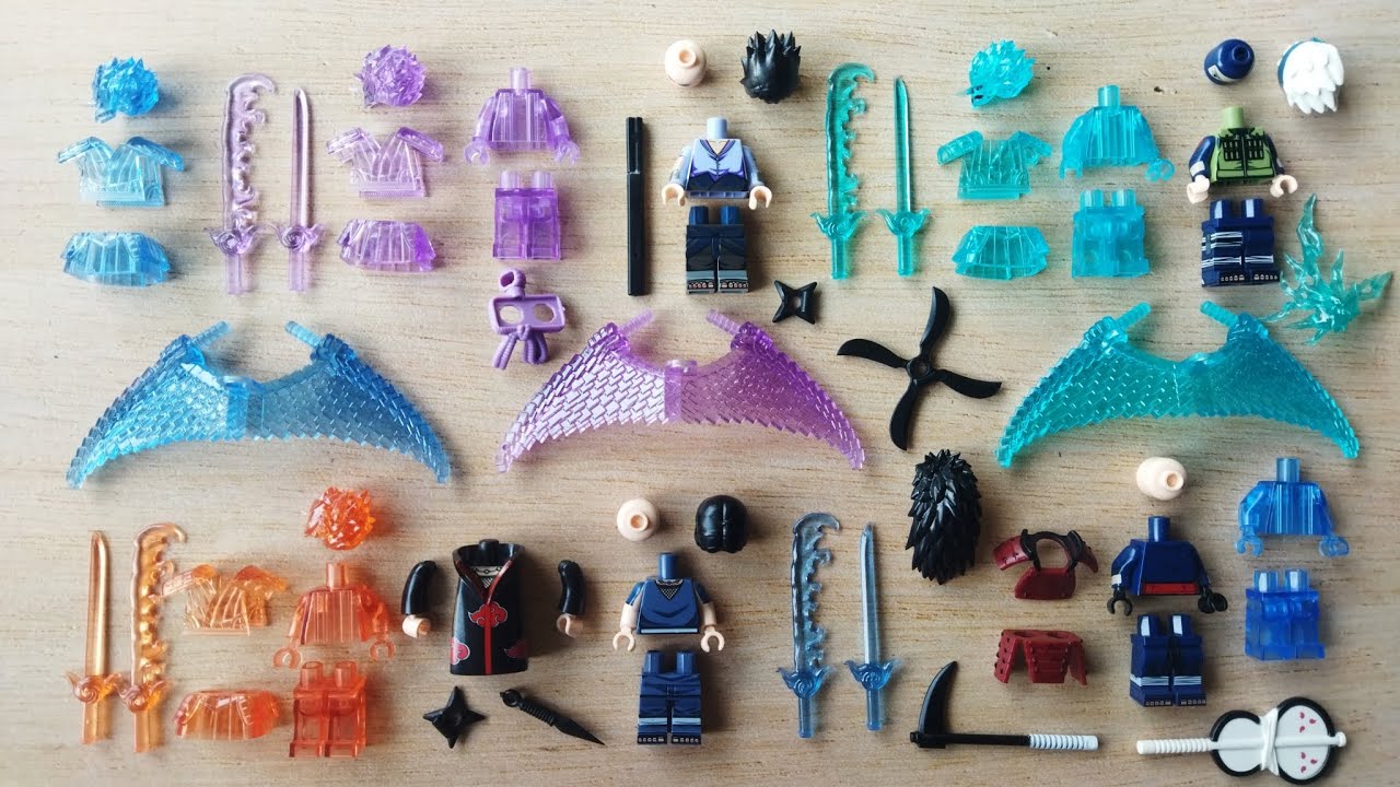 Lego naruto shippuden unofficial | sasuke, kakashi, madara, itachi | unofficial minifigures wm