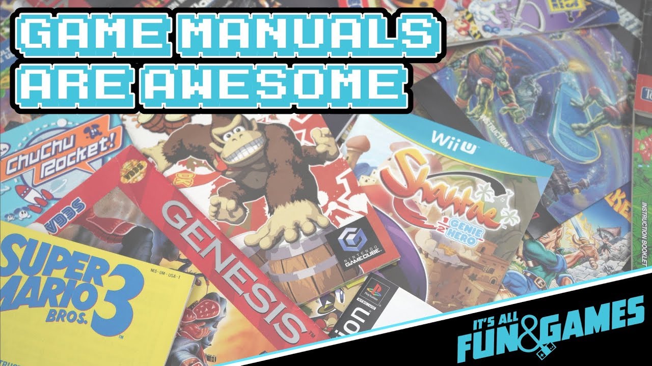 Why I Miss Video Game Manuals