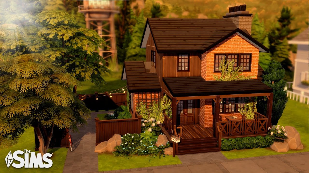 Haunted Suburban for a grandma and her granddaughter in Copperdale 👻 || The Sims 4: Speed Build