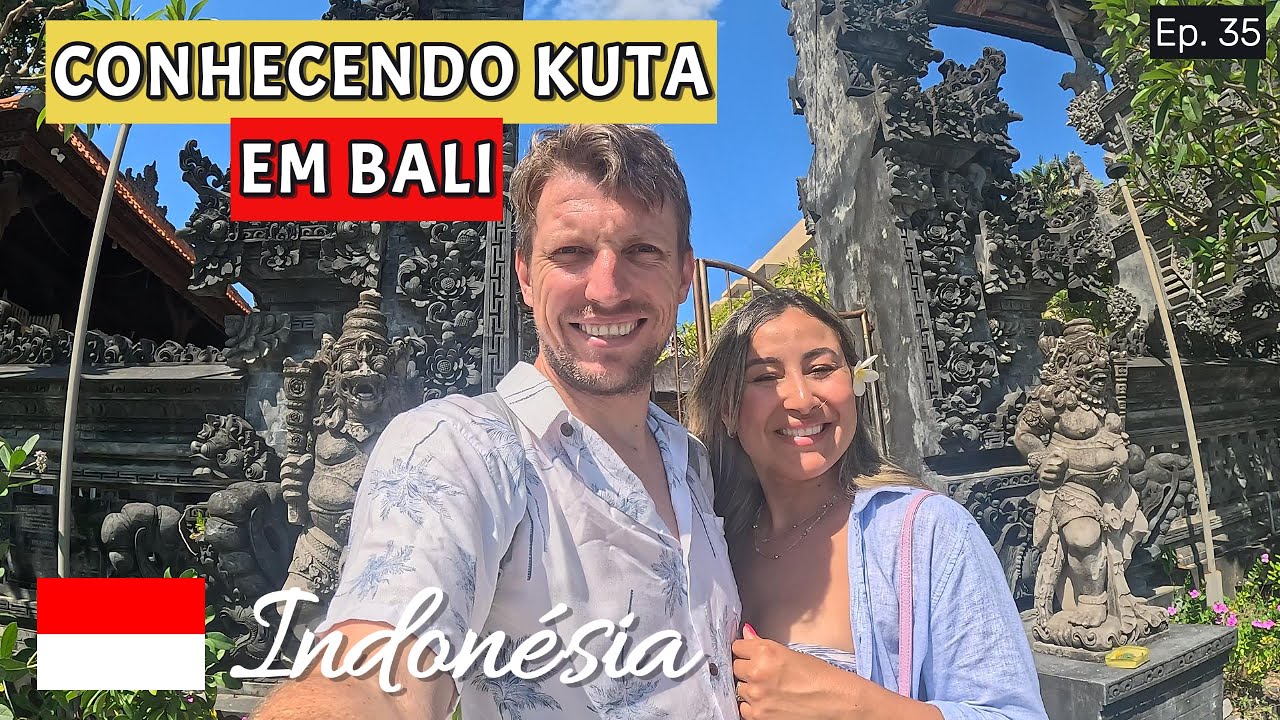 CONHECENDO KUTA EM BALI NA INDONÉSIA 🇮🇩 #Ep35