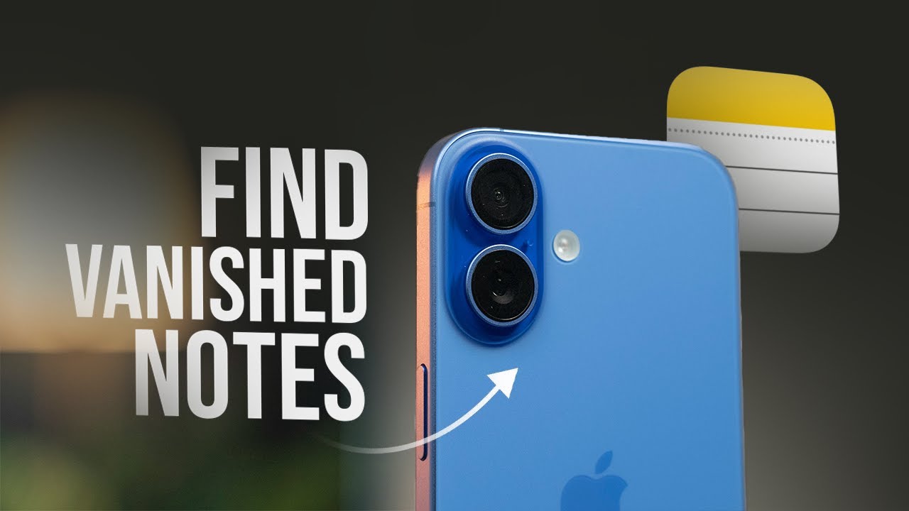 How to Find Notes on iPhone that Disappeared (tutorial)
