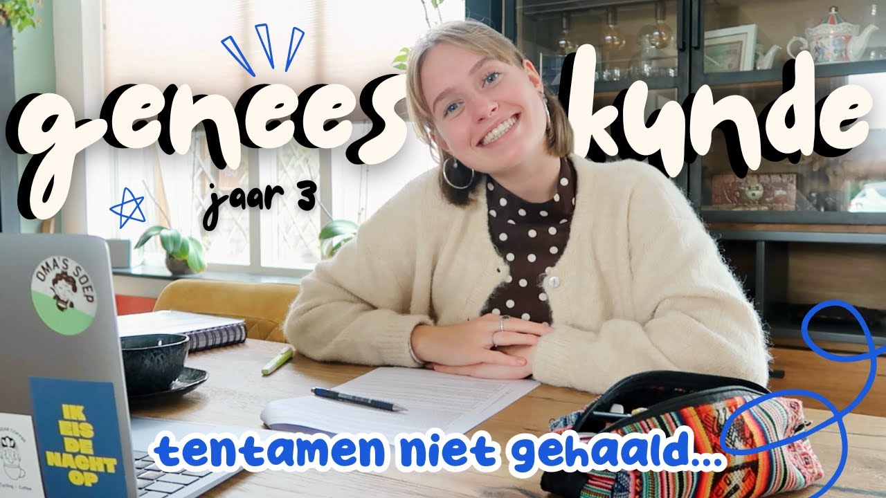 tentamenweek vlog realistisch als studente geneeskunde jaar 3!