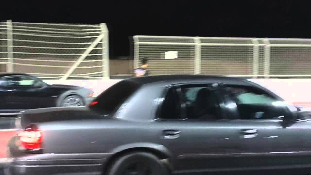 Supercharged Crown Victoria Vs Mustang 5.0 1/4 (Panther Arabia)