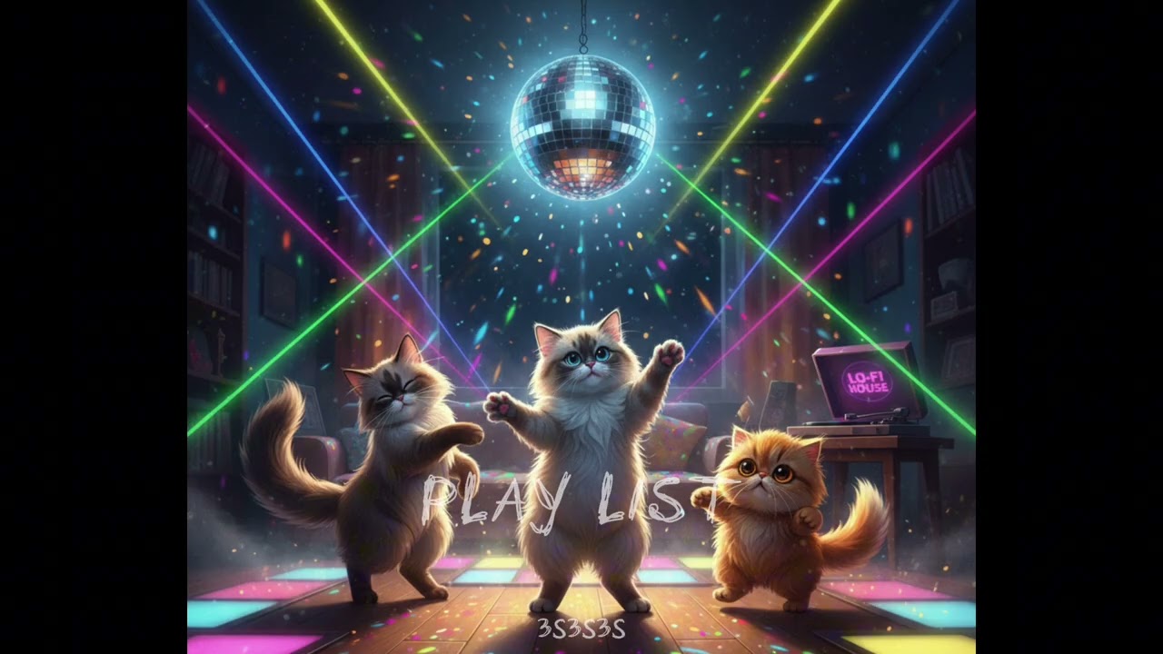 [Lofi House] 삼냥이의 둠칫둠칫 하우스 파티 🐾 | Chill & Groovy Cat Music