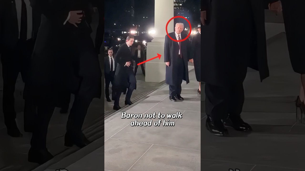 Причина, по которой Трамп приказал Бэррону соблюдать дистанцию ​​#знаменитость #youtubeshorts #шо...