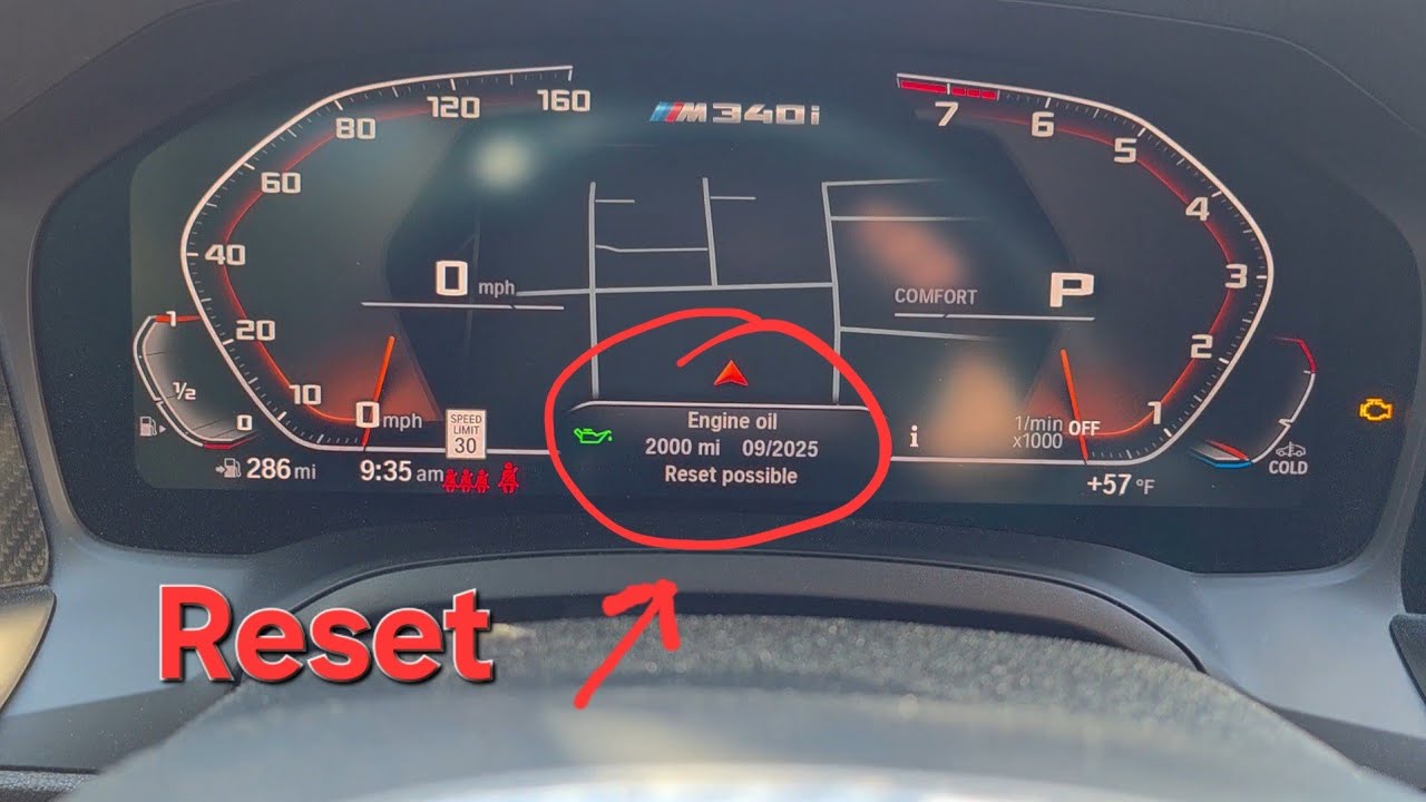 How to Reset Oil life indicator | G20 M340i 330i G30