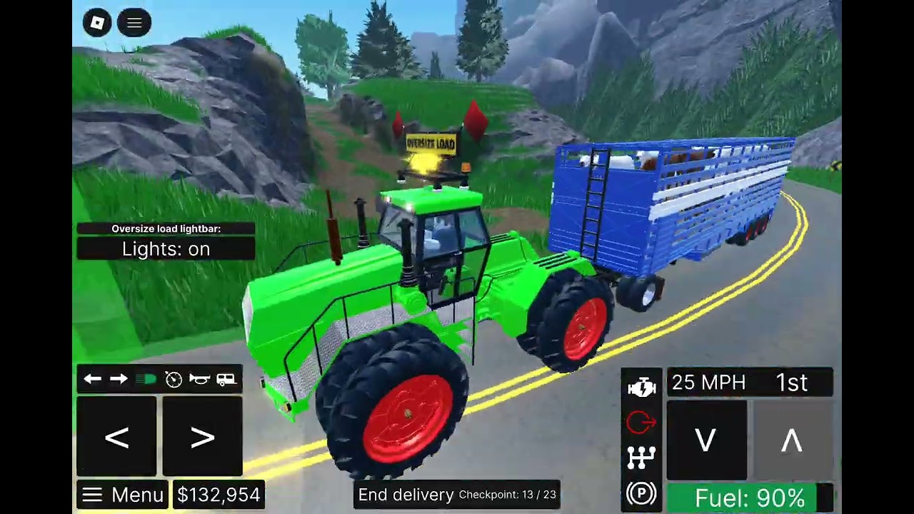Off Roading Epic Tractor Transport Deliver cattle Gameplay #22