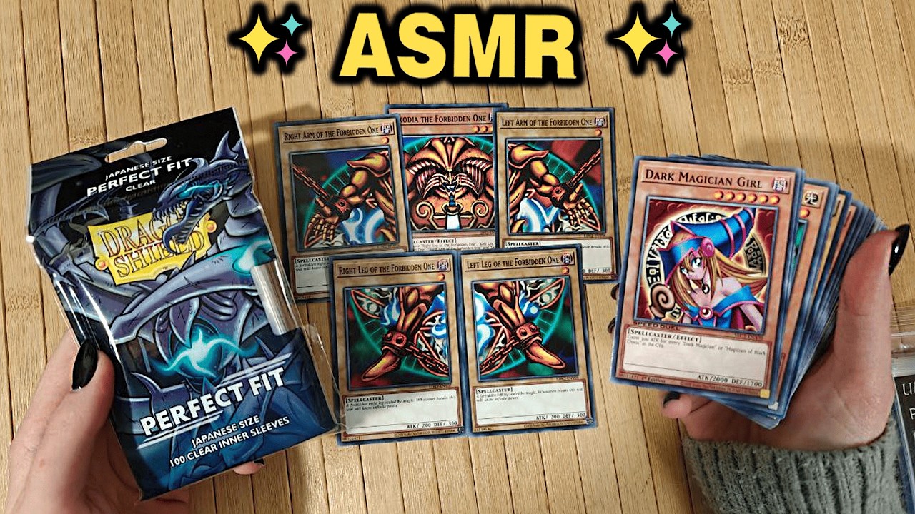ASMR Sleeving Yu-Gi-Oh! Cards Until You Fall Asleep✨