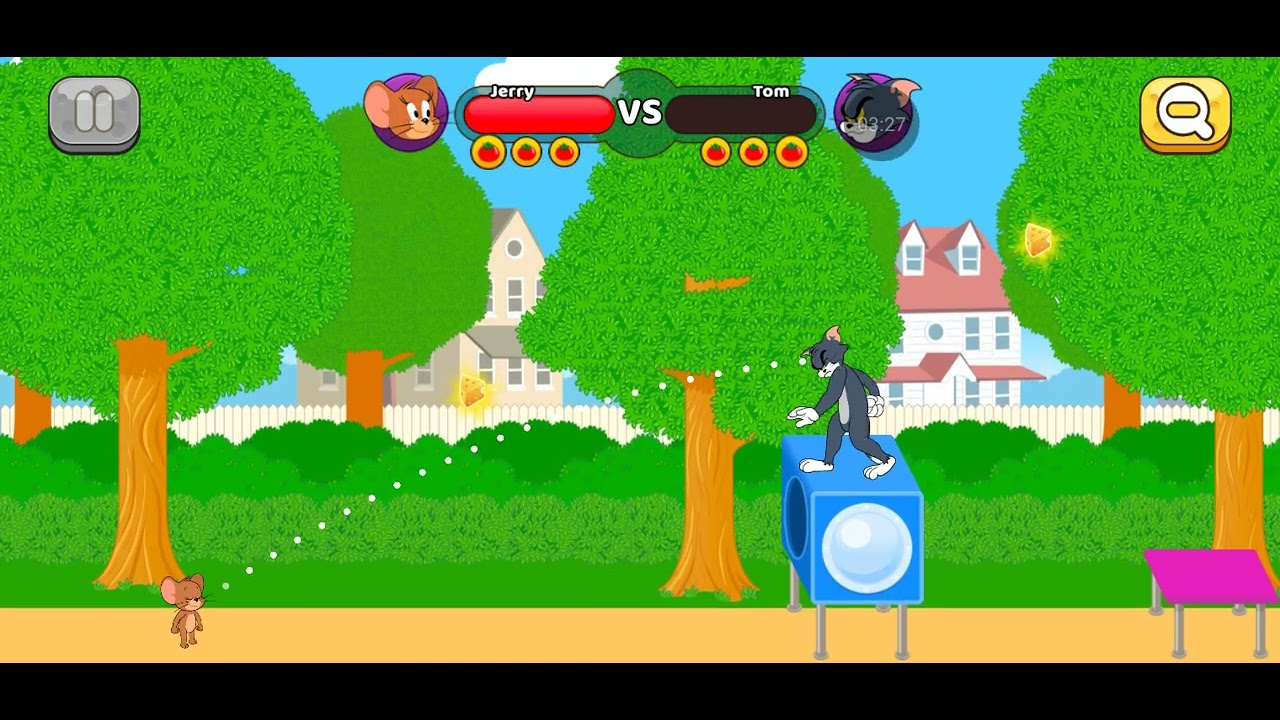 Jogando tom e jerry labirito do rato