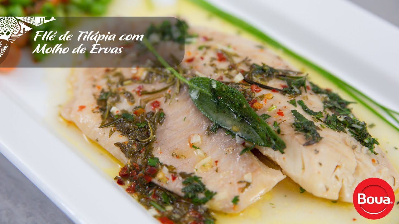 Boua - FIlé de Tilápia com Molho de Ervas
