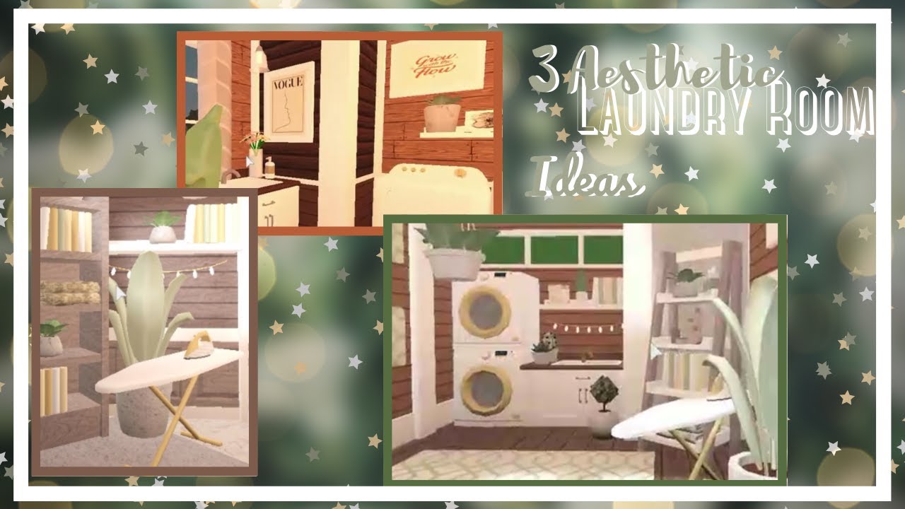 Bloxburg - 3 Aesthetic Laundry Room Ideas [NO ADVANCED PLACING] | Roblox