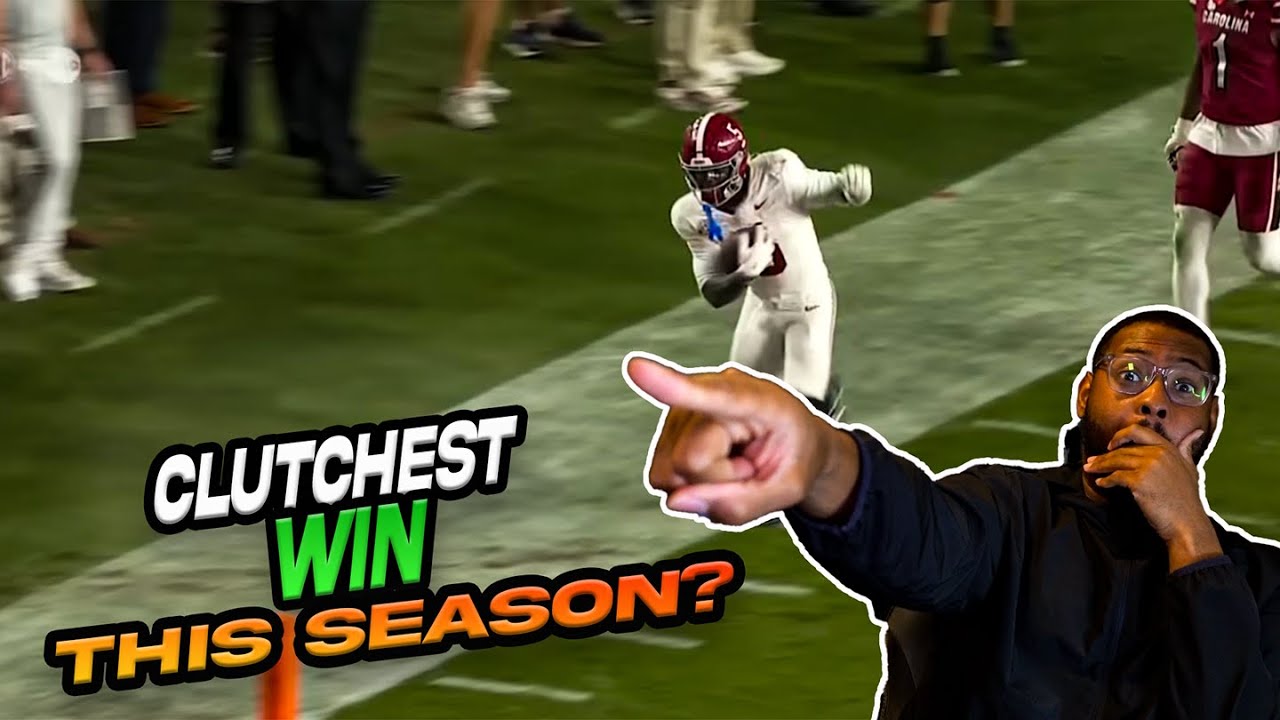 Clutchest Win This SEASON? | Alabama Crimson Tide vs South Carolina Gamecocks | Reaction