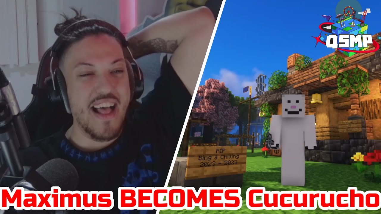 Maximus BECOMES Cucurucho & Trolls Cellbit, Roier & Badboyhalo on QSMP Minecraft