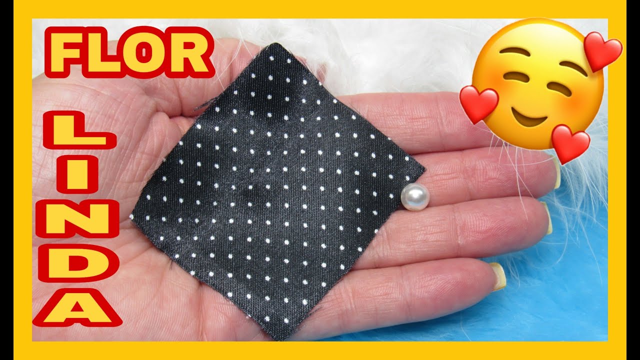FLOR DE TECIDO DE CETIM!!!PARA CABELO!!LINDA E FÁCIL!!