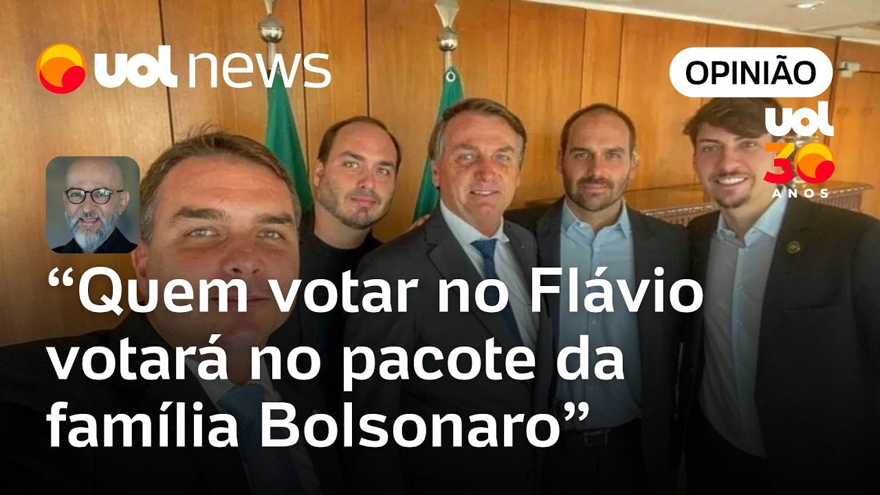 Eleição de Flávio, significará a eleição do pacote família Bolsonaro, analisa Josias de Souza