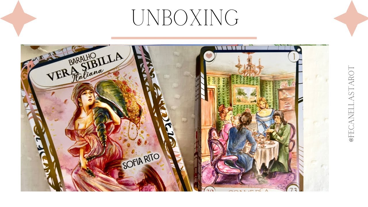 🌸 Baralho Vera Sibilla Italiana + livro La Voce delle Sibille 🌸 #unboxing 