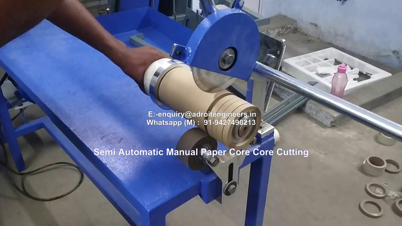Economy Semi Automatic Paper Core Cutting Machine