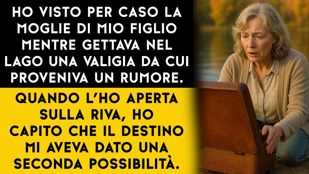 La moglie di mio figlio ha gettato nel lago una valigia che mi ha restituito il senso della vita