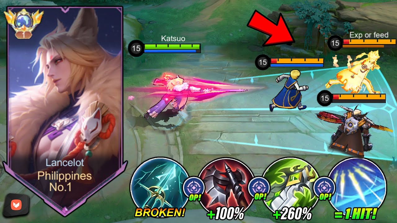 LANCELOT NEW BRUTAL BUILD FOR 1 HIT IN RANK 2025!! 🔥( DAMAGE HACK?!) - Mobile Legends