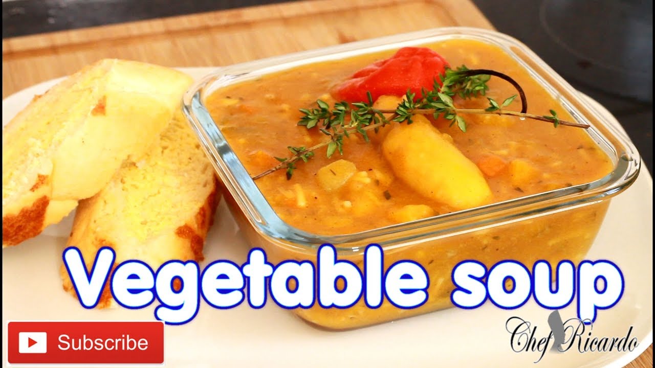 The Best Vegetable Soup For The Winter Weather (Jamaican Chef) | Recipes By Chef Ricardo